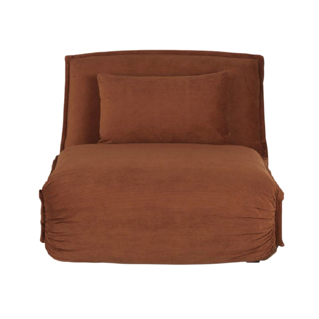 Fauteuil convertible pour salon en tissu - 90 x 100 x 80