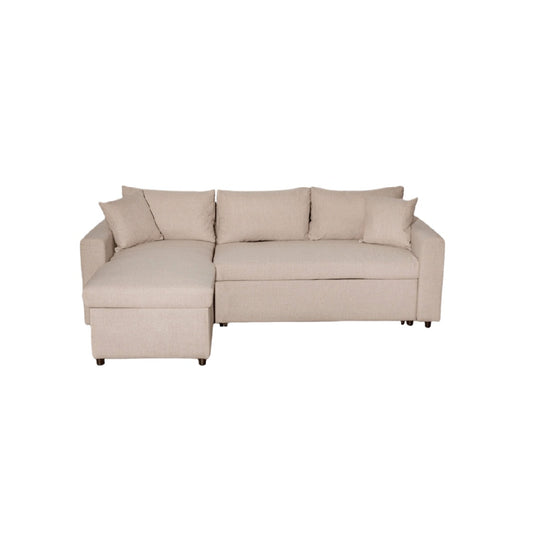 Canapé d'angle convertible pour salon en tissu - 250 x 150 x 85